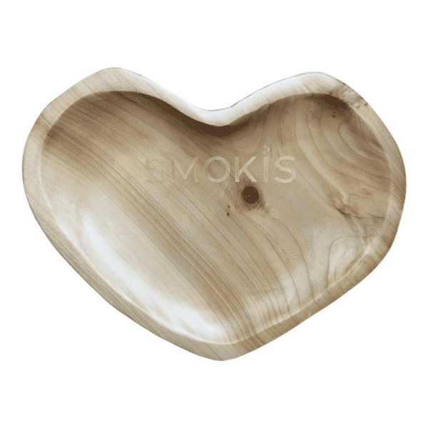 מגש עץ בצורת לב