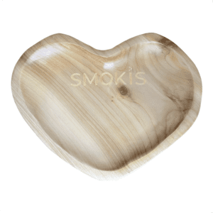 מגש עץ בצורת לב