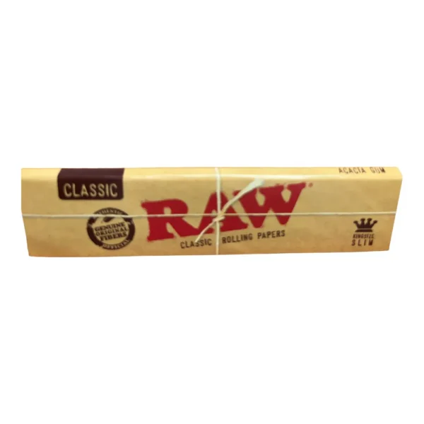 ⁦מארז 50 י'ח ניירות גלגול RAW בלי פילטר | RAW Slim Rolling Papers⁩ – תמונה ⁦2⁩