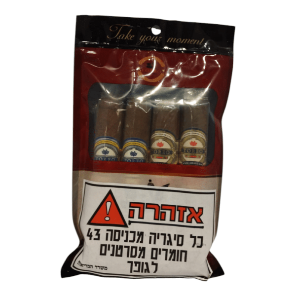 סיגרים דומיניקנים TOREO מארז 4 יחידות בשקית אטומה