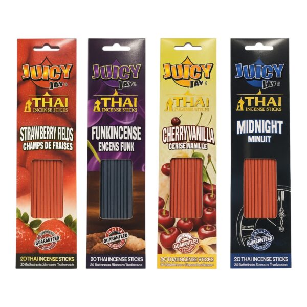 מקלות קטורת ג'וסי ג'יי Juicy Jay במגוון ריחות